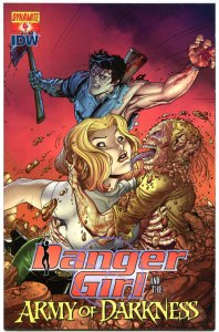 DANGER GIRL and the ARMY of DARKNESS #4 B, VF+, Bradshaw, 2011,more AOD in store