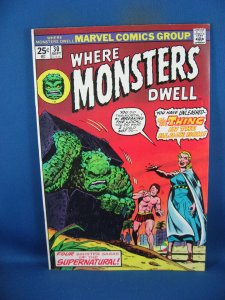 WHERE MONSTERS DWELL 30 F VF  1974 MARVEL