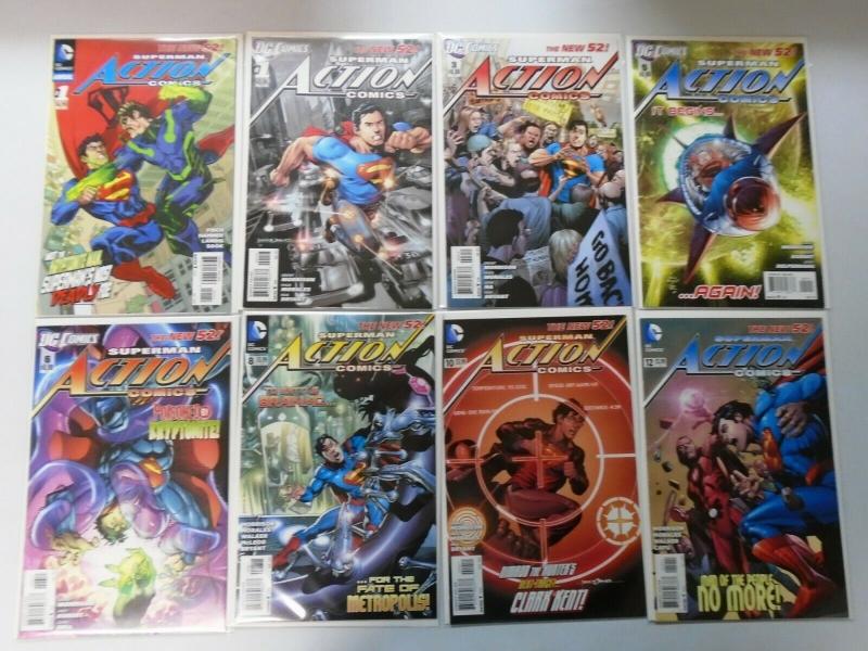 Superman Action Comics Lot (2nd Series) New 52 From:#1-52+Ann, 43 Diff 8.5/VF+