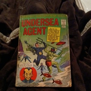 Undersea Agent #1 1966 1st appearance of Davey Jones Tower Comics silver age