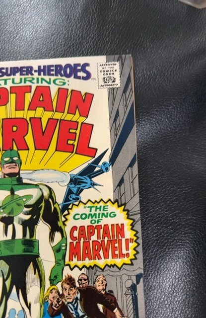 Marvel Super-Heroes #12 (1967)first solo iconic book tape pull front/rippling