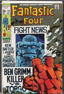 Fantastic Four #92 (1969) Fantastic Four