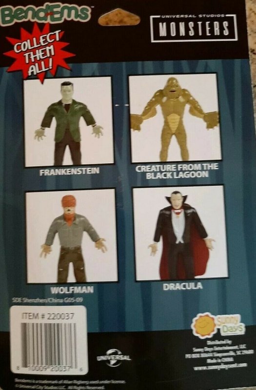 1X Universal Studios Monsters Wolfman Bend-Em Figures free shipping new 2019