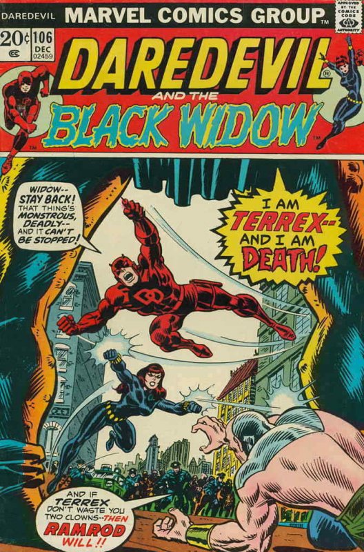 Daredevil #106 VG; Marvel | low grade - Black Widow - Terrex/Ramrod - we combine