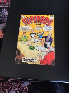 Superboy #112 (1964) Superbaby cover story! Mid high grade! FN+ Wow!