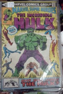 MARVEL SUPER HEROES   # 92  1980 marvel  INCREDIBLE HULK 141 DOC SAMSON KEY