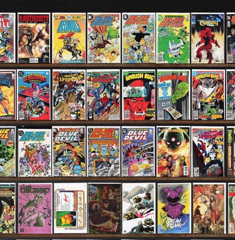 Huge Lot 150+ Comics with Blue Devil, Booster Gold, Blue Beetle & More!