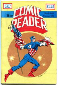 COMIC READER #189, VF+, Mike Mignola, Capt America, Fanzine,1981, more in store