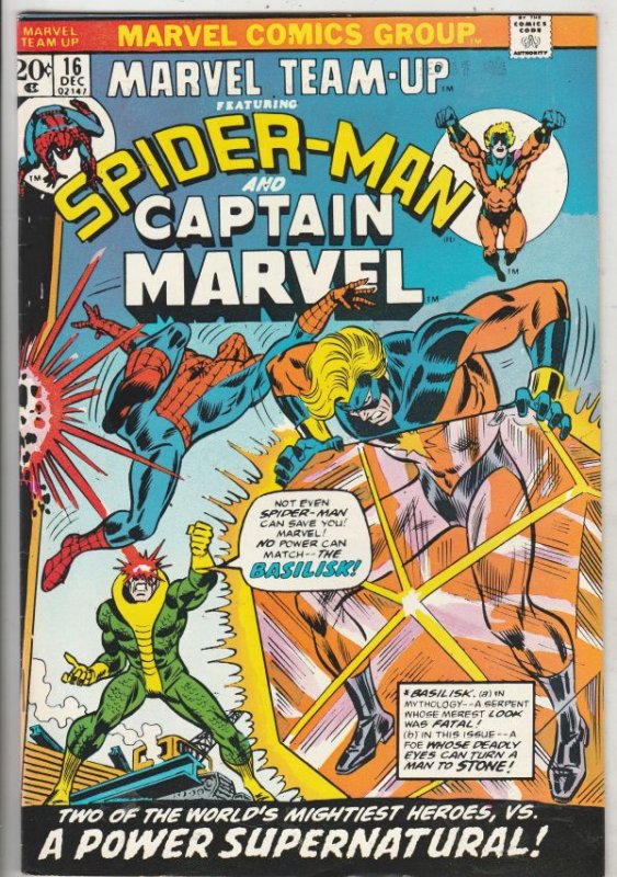 Marvel Team-Up #16 (Dec-73) VF/NM High-Grade Spider-Man