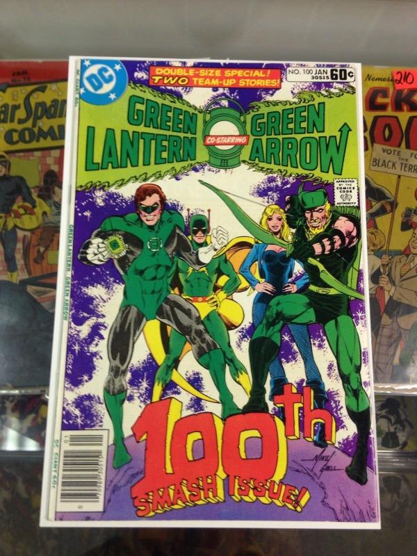 Green Lantern Green Arrow 100 VF-/VF 1st App. Airwave, Master-Tek  Mike Grell