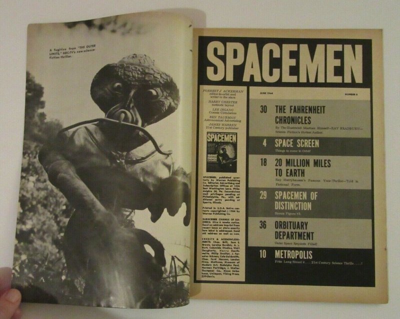 Spacemen #8 June 1964 Ray Bradbury VF