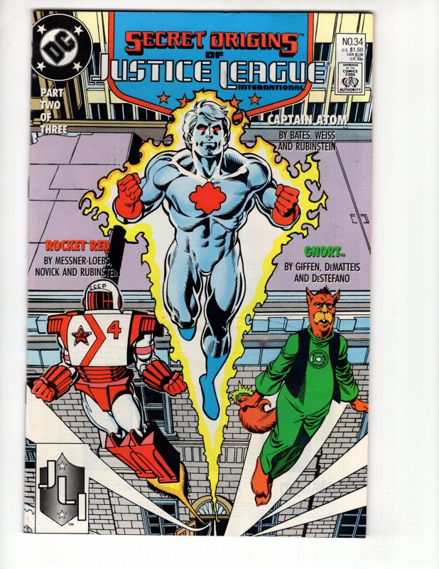 Secret Origins #34 CAPTAIN ATOM! ROCKET RED! & Yes...GNORT!