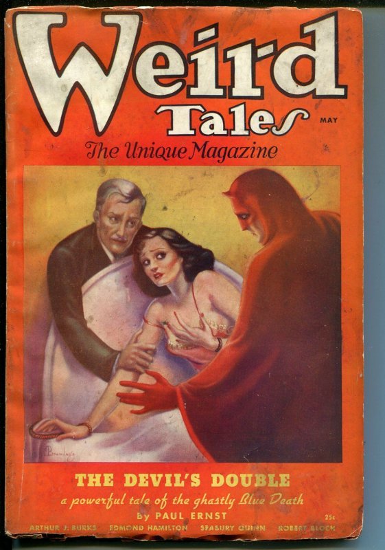 Weird Tales 5/1936-Margaret Brundage-Dr Satan-Edmond Hamilton-Bloch-pulp-VG