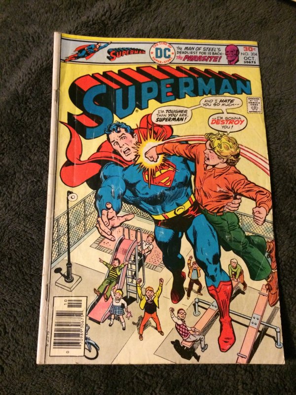 Superman #304 1976 FN Parasite DC Comics