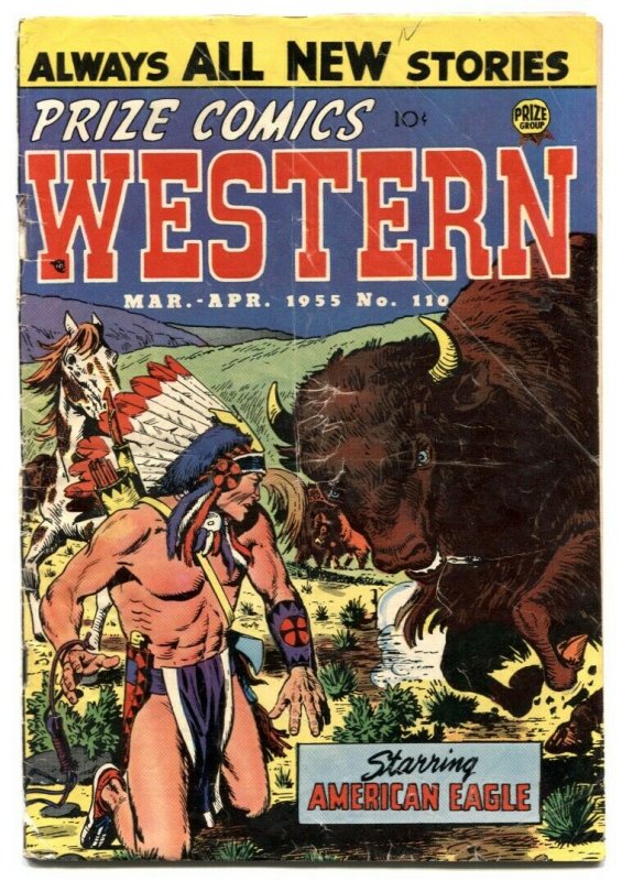 Prize Comics Western #110 1955- Final Precode issue G+