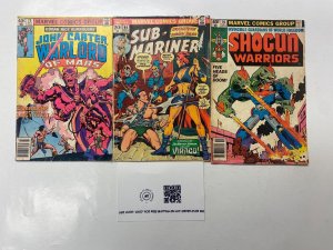 3 MARVEL comic books John Carter #28 Sub-Mariner #64 Shogun Warriors #10 5 KM11