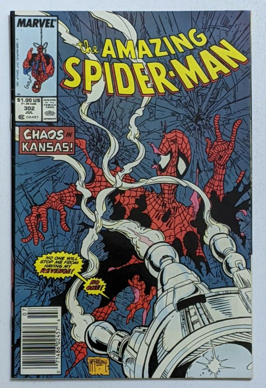 Amazing Spider-Man #302 (Jul 1988, Marvel) VF- 7.5 Silver Sable and Sandman app 