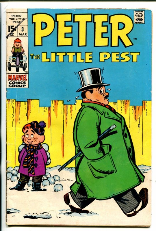 PETER THE LITTLE PEST #3-1970-MARVEL-JOE MANEELY ART-vg