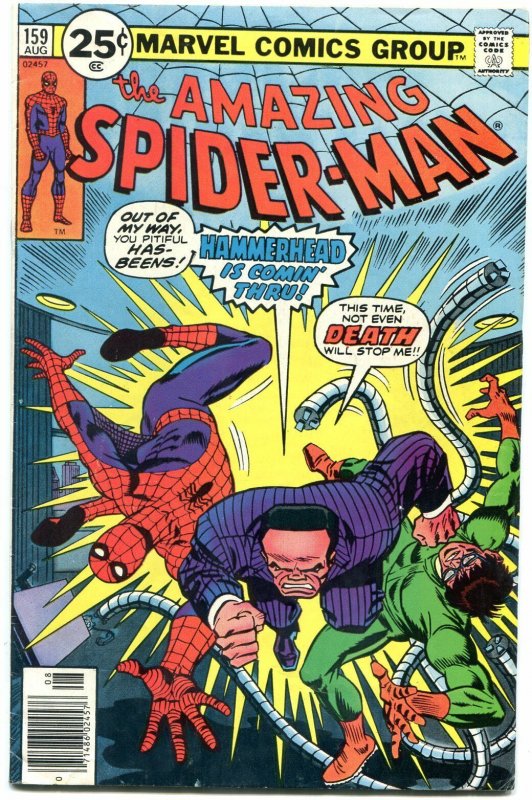 Amazing Spider-Man #159 1976--DOCTOR OCTOPUS-last 25 cent issue FN