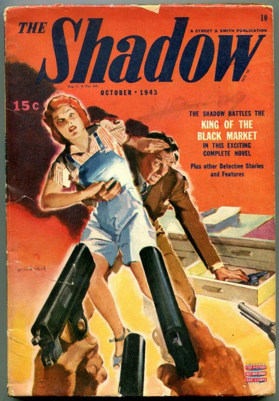 The Shadow Pulp October 1943- King of the Black Market VG