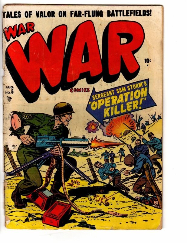 WAR  COMICS (1950-1957)  5 FAIR August 1951