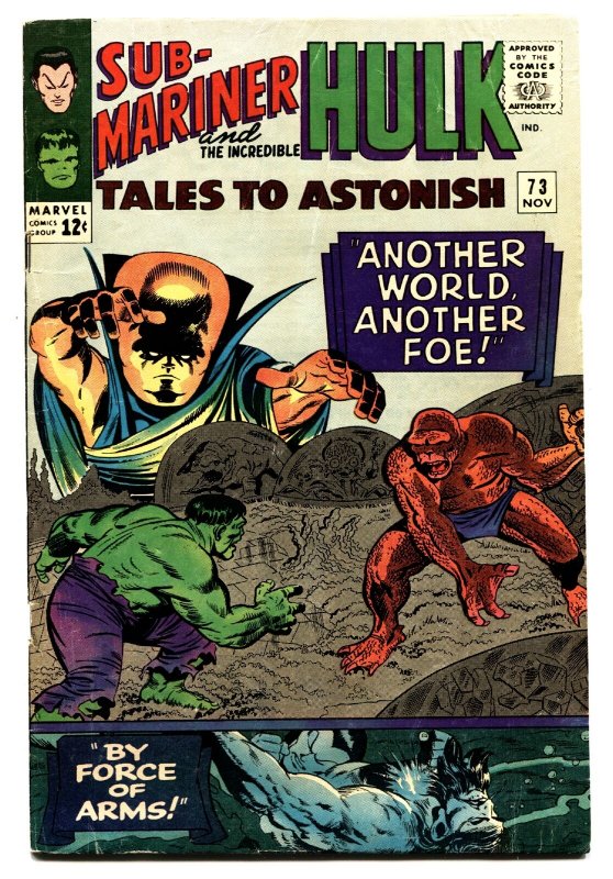 TALES TO ASTONISH #73 comic book-HULK/SUBBY-MARVEL-SILVER-AGE VG