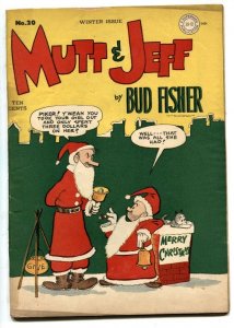 Mutt and Jeff #20 1945- Christmas cover- DC Golden Age- VG