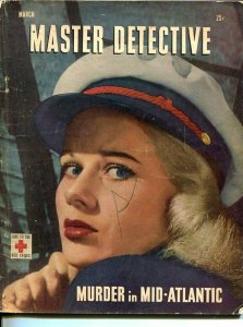 MASTER-DETECTIVE-MARCH 1947-G-SPICY-MURDER-KIDNAP-SALKINS COVER-BRETT HALLIDAY G