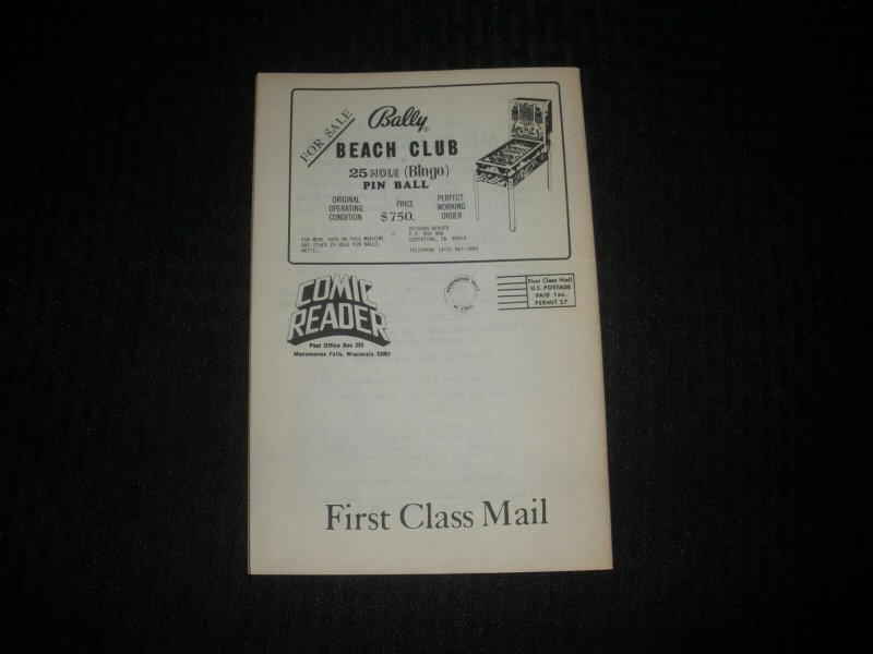 1976 Aug THE COMIC READER Fanzine #134 FN+ 6.5 The Phantom Cover by Don Newton