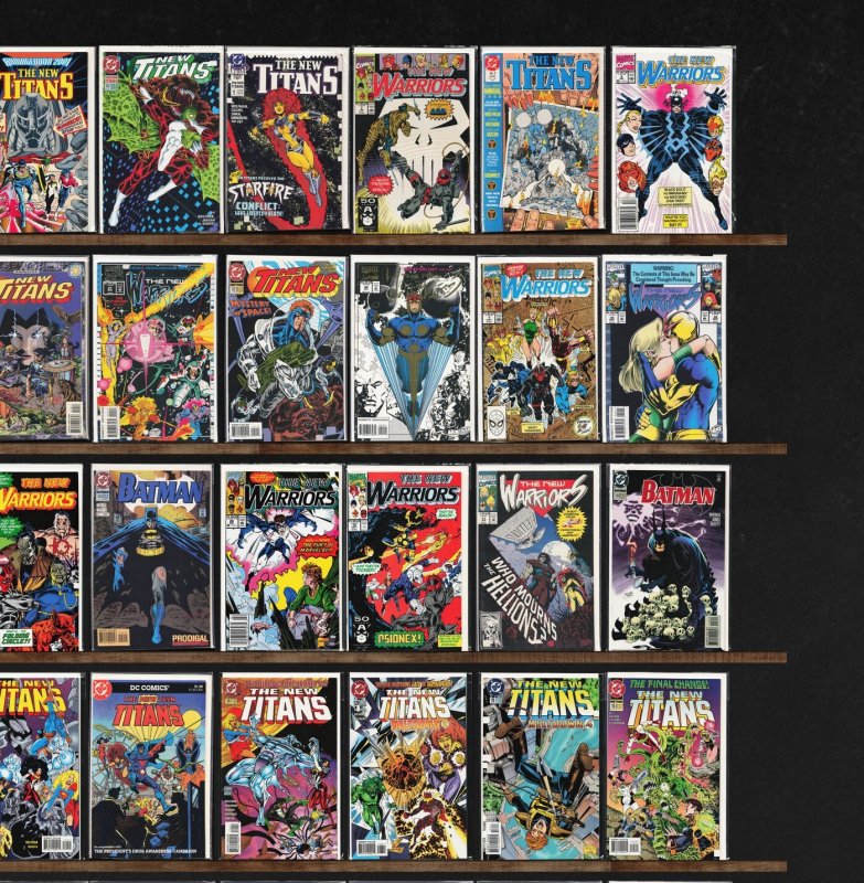 Huge Lot 150+ Comics with The New Warriors, The New Titans & More!