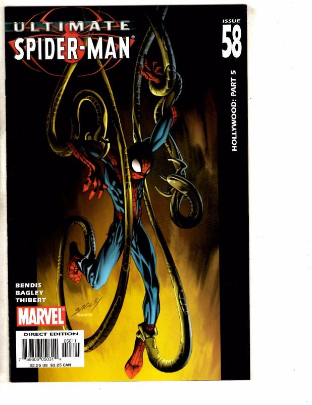 Lot Of 8 Ultimate Spider-Man Marvel Comic Books # 52 53 54 55 56 57 58 59 J261
