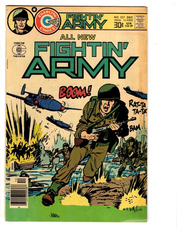 5 Fightin' Army Charlton Comic Books # 125 126 127 128 131 War Comics J129