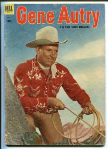 GENE AUTRY #75 1953-DELL-PHIL RIZZUTO-BORDER PATROL-PHOTO COVER-good+