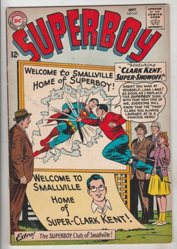 Superboy #107 (Sep-63) VF High-Grade Superboy