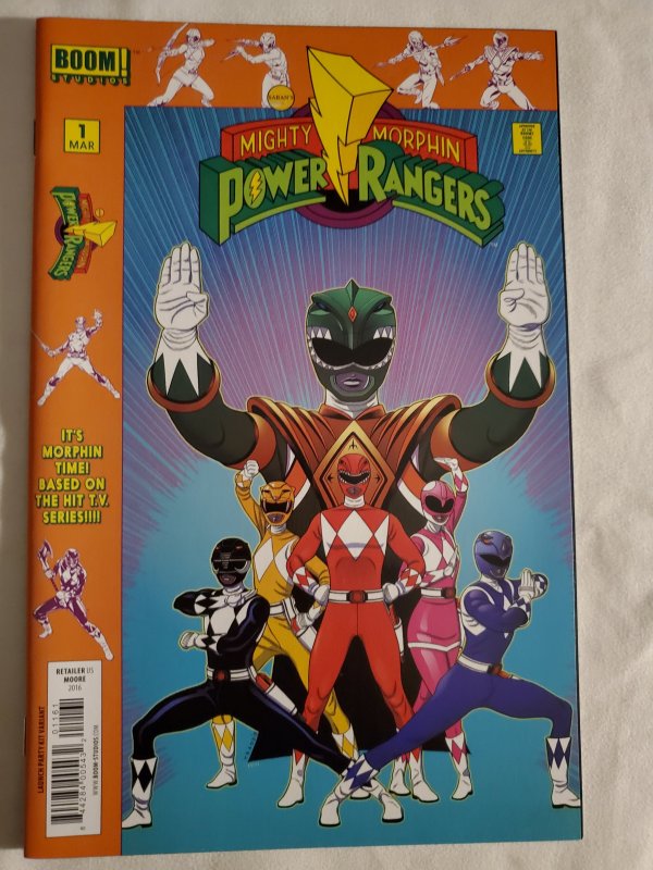 Mighty Morphin Power Rangers 1 Near Mint Cover by Jamal Campbell