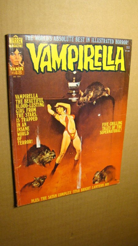 VAMPIRELLA 48 *NICE COPY* WARREN SCARCE 'SATAN COMPLEX' GLOSSY 