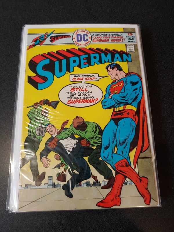 SUPERMAN #297 BRONZE AGE CLASSIC VF+