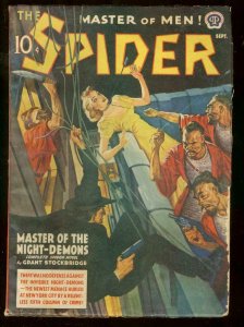 THE SPIDER SEPT 1940 ASAIN MENACE GOOD GIRL STOCKBRIDGE VG/FN 