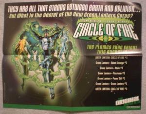 GREEN LANTERN CIRCLE of FIRE Promo poster, 2000, Unused, more in our store