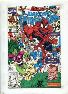 Amazing Spider-Man #348 - *Fisherman* DE - Avengers/Sandman App (7.0) 1991