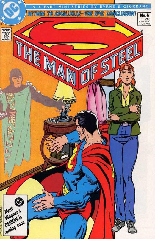 MAN OF STEEL 1-6 COMPLETE  JOHN BYRNE both covers