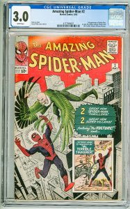 Amazing Spider-Man #2 (1963) CGC 3.0! 1st Appearance of the Vulture!