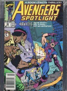 Avengers Spotlight #30 (1990) Hawkeye