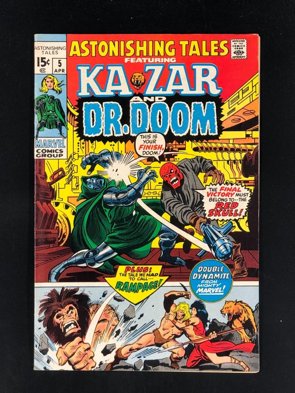 Astonishing Tales #5 (1971) VF Featuring Ka-Zar & Dr. Doom