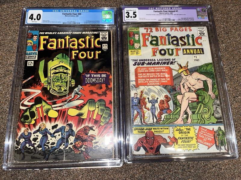 Huge Fantastic Four Lot, Complete Set Run of 3-416, Has 4, 5, 12, 25, 48, 49, 52