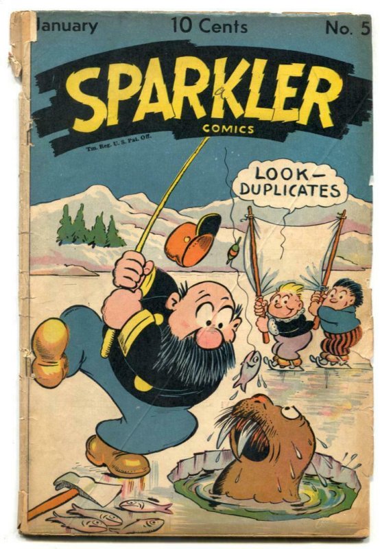 Sparkler Comics #51 1946- Tarzan- Walrus cover F/G