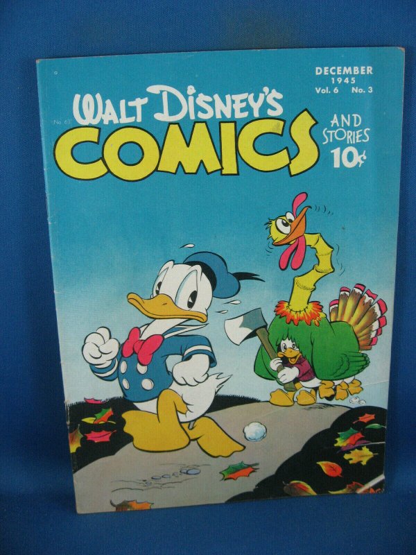 WALT DISNEY COMICS STORIES 63 VG F  BARKS 1945