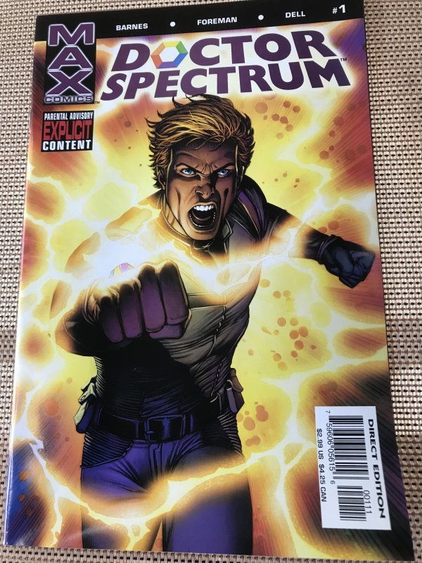 Doctor Spectrum #1, 2, 3, 4, 5 lot / run : Marvel Max 2005 VF’s; Sara Barnes