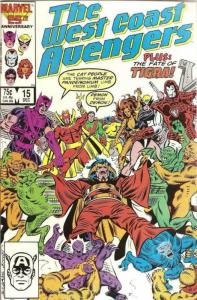 WEST COAST AVENGERS #15, VF/NM, Wonder Man, HawkEye, Iron Man, Tigra, 1985 1986