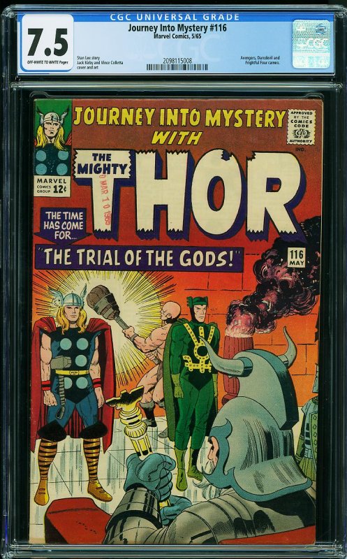 Journey into Mystery #116 (Marvel, 1965) CGC 7.5